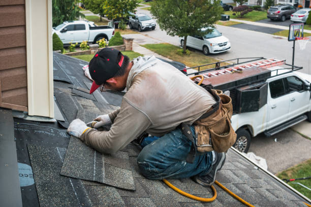 Professional Roofing technician working in Trexlertown, PA